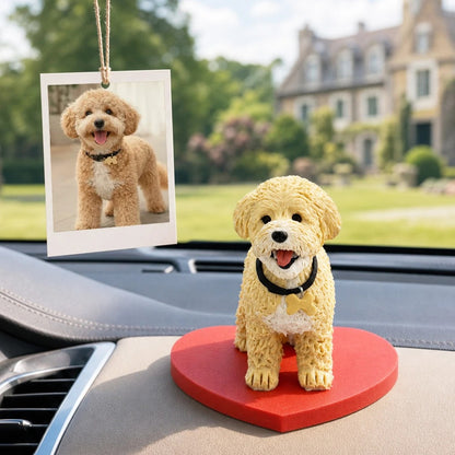 100%Handmade by Arttist Custom 3D Mini Bobble Head Pet Figurine