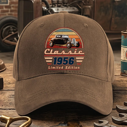 Personalized Car Photo Dual Print Classic Tee, Vintage Auto Artwork, Unique Gift For Dad & Grandpa