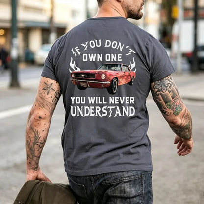 Personalized Washed Denim Baseball Cap with Classic Car Graphic, Unique Gift for Car Lovers
