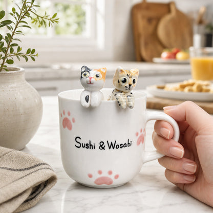 100% Handmade Custom Pet Ceramic Mug By Artist