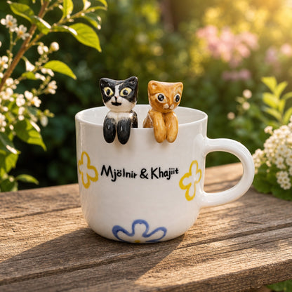 100% Handmade Custom Pet Ceramic Mug By Artist