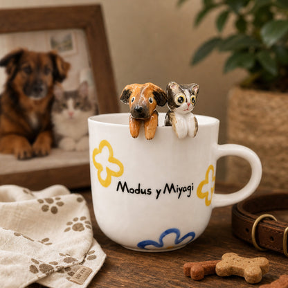 100% Handmade Custom Pet Ceramic Mug By Artist