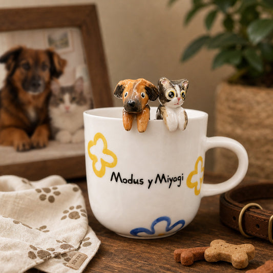 100% Handmade Custom Pet Ceramic Mug By Artist