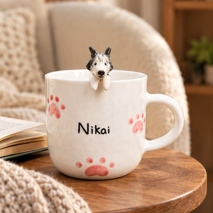 100% Handmade Custom Pet Ceramic Mug By Artist