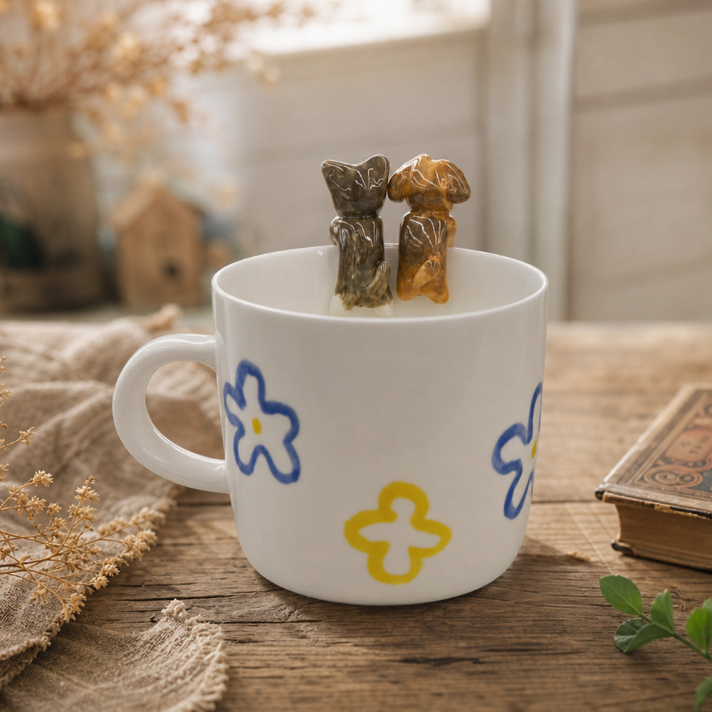 100% Handmade Custom Pet Ceramic Mug By Artist