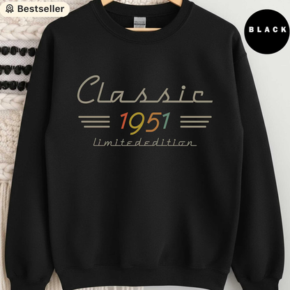 Personalized Classic Tee with Retro Birth Year Graphic, Unique Birthday Gift for Dad